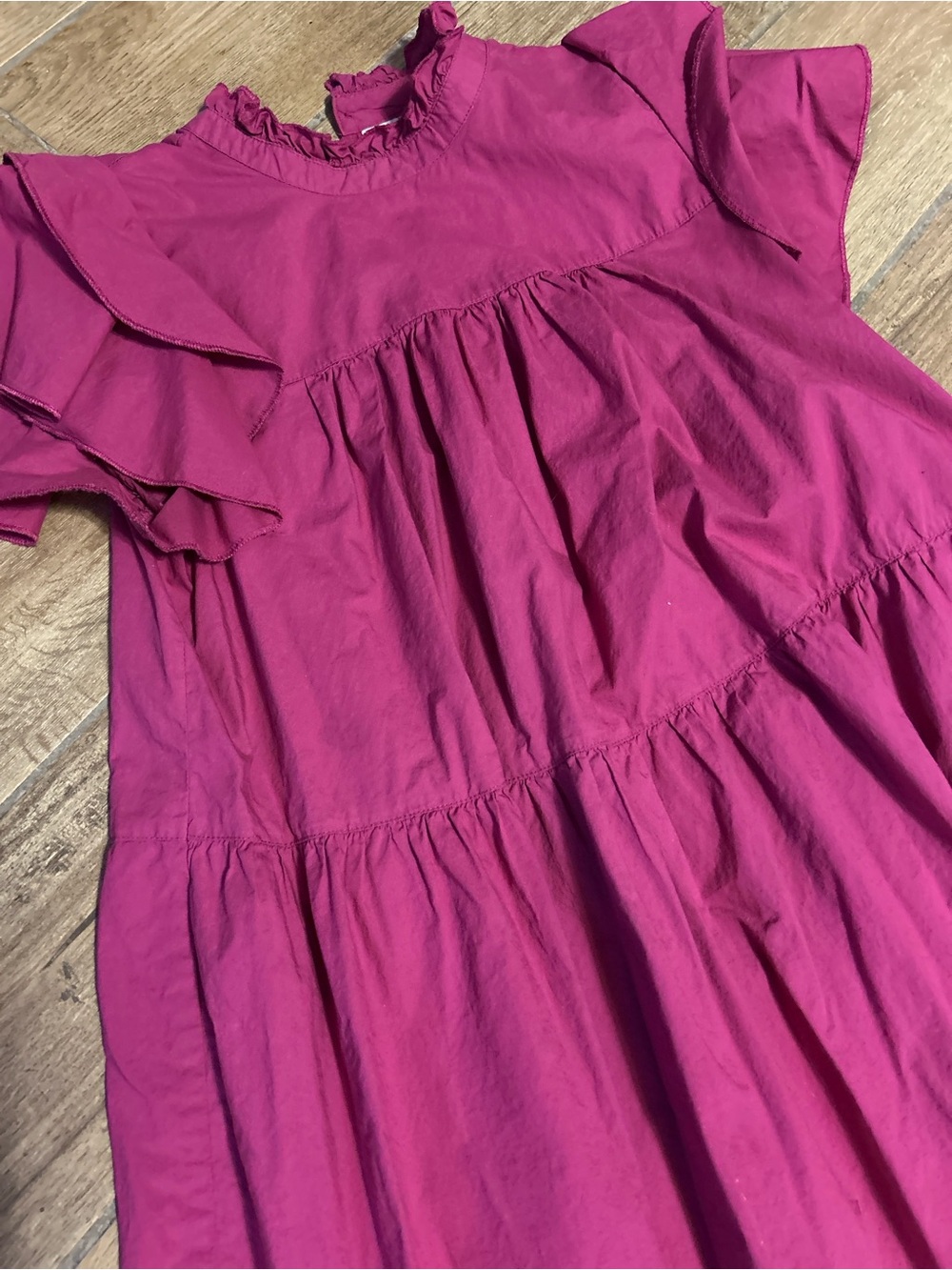 Maeve Babydoll Raspberry Top - Picture 3 of 3